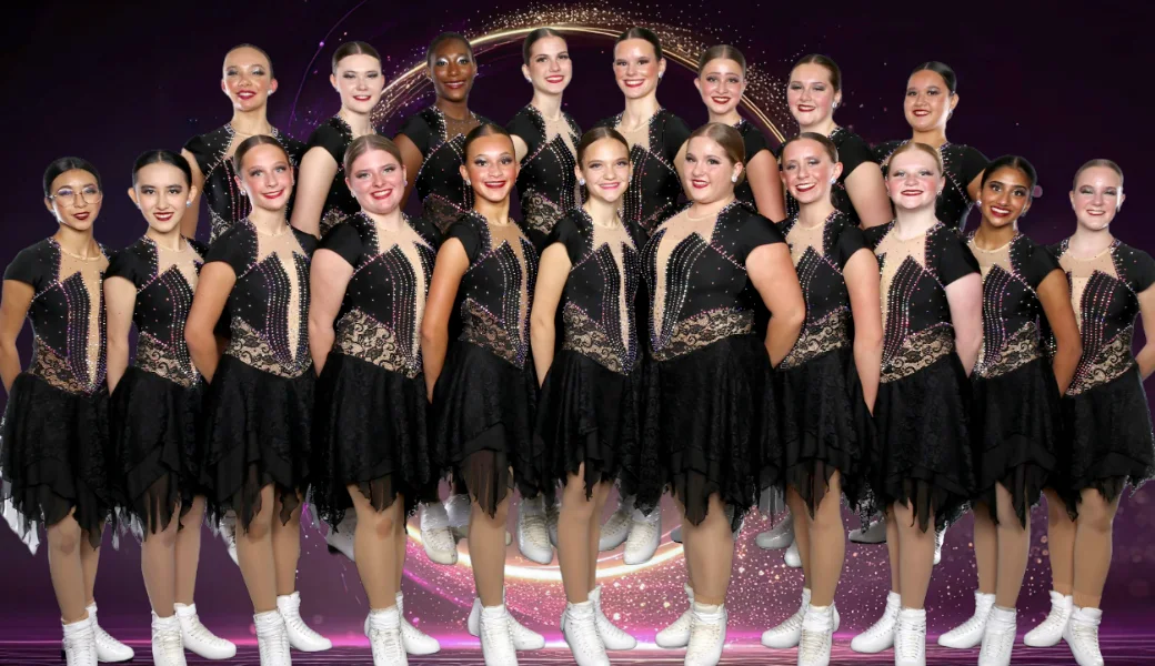 Crystallettes Novice team in a photograph published by the club